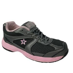 Converse C164 Women's Key Player Work Shoe Sneaker Safety Toe Size 8.5 Wide Pink